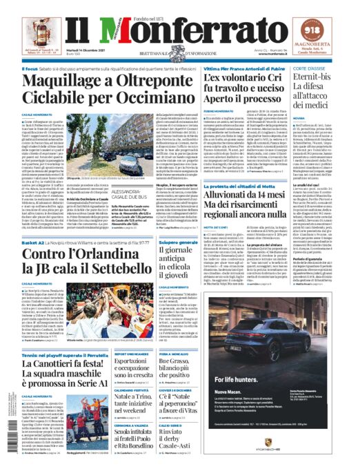 Il Monferrato - Edizione 94 del 14/12/2021